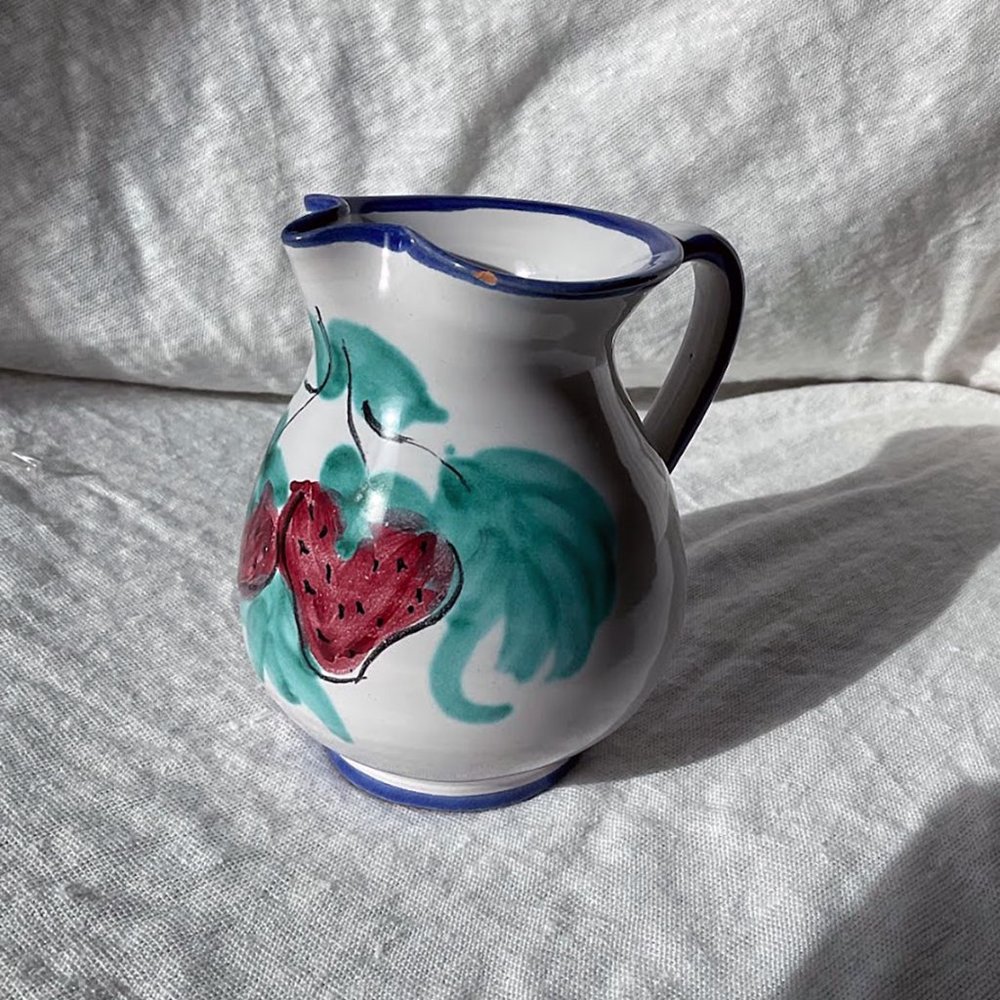 Small Strawberry Pitcher / Creamer